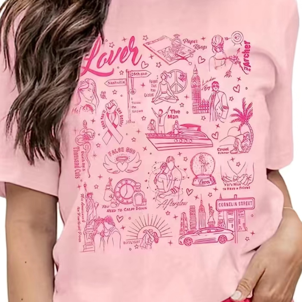 Taylor Swift Lover Album Tracklist Inspired Tshirt